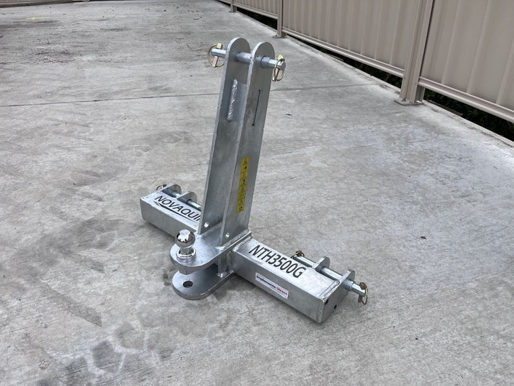 Tractor 3 Point Linkage Tow Bar with Towball and Clevis Hitch