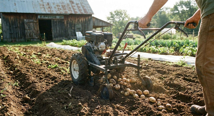 Potato diggers for small-scale market gardens