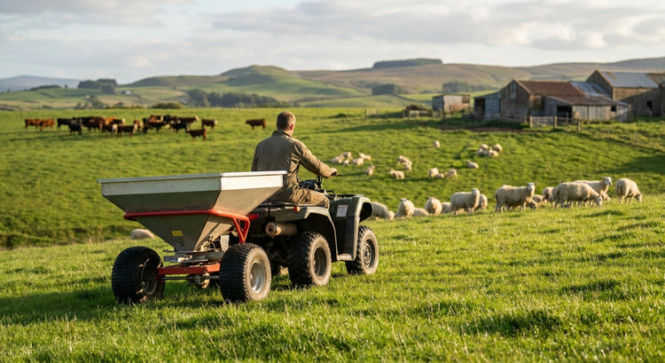 Fertiliser spreaders for small-scale sheep and beef farms