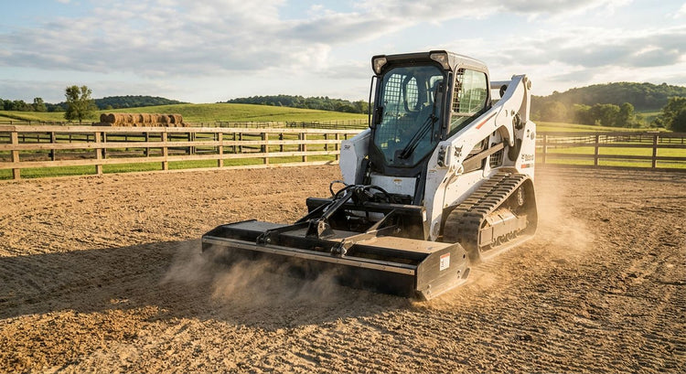 Best skid steer attachments for equestrian arena footing