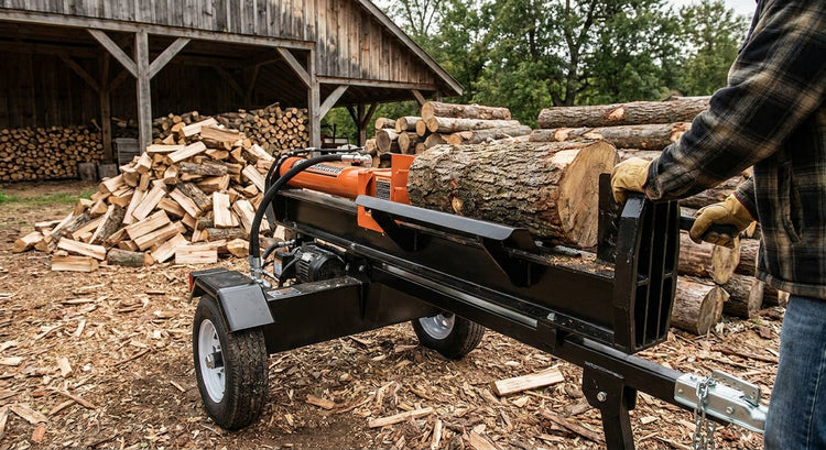 Log splitters for small-scale firewood businesses