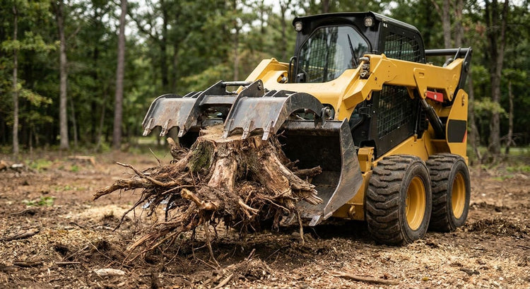 Best skid steer stump bucket for clearing tree stumps and roots