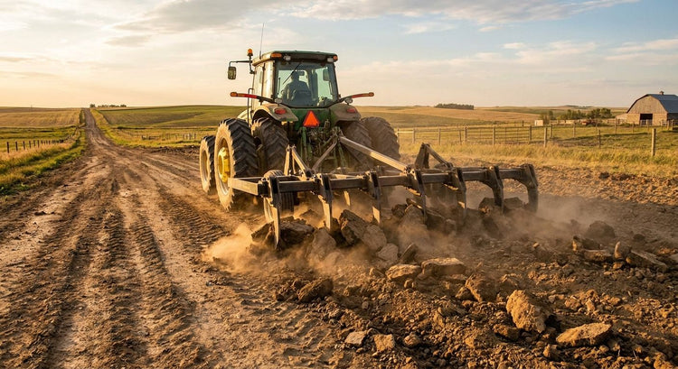 Rippers for breaking up compacted farm tracks