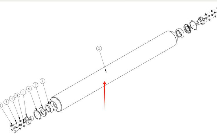 Rear Roller – Mateng Menasor 180 Flail Mower