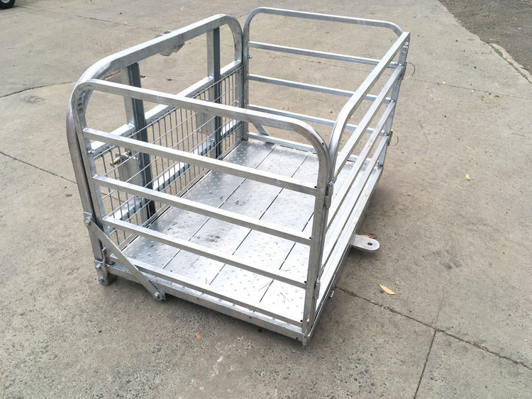1.5m Galvanised Transport tray with Cage and Towbar