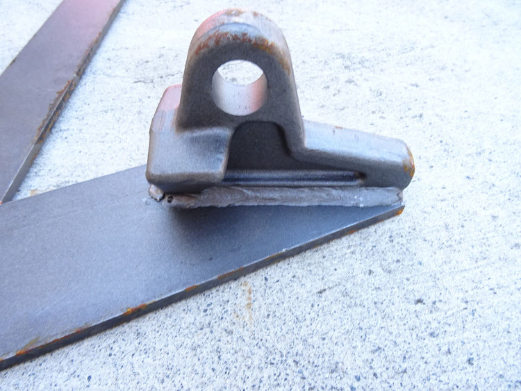 Euro hitch brackets, weld on pre spaced.