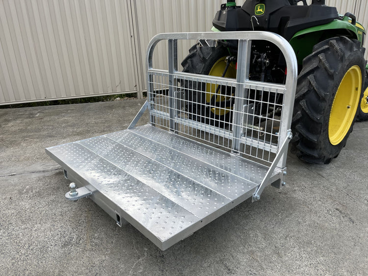 1.5m Carry all Transport Tray with tow bar +Galvanised