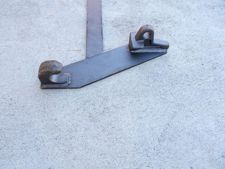 Euro hitch brackets, weld on pre spaced.