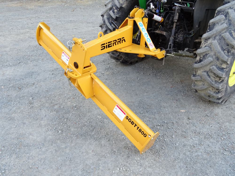 Sierra ^ft Grader blade with angle tilt and offset