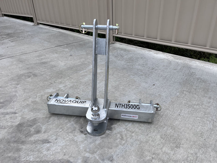 Novaquip 3 point linkage Towbar with Tow ball and Clevis hitch
